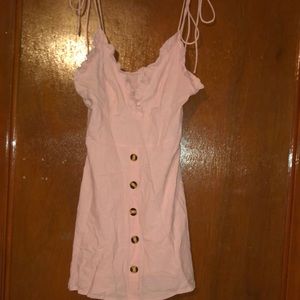 Casual light pink dress